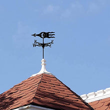 Weathervane Stainless Steel Anti-Rust Weathercock Direction Indicator Retro Farm Scene Garden Weather Vane Measuring Tools Corrosion Resistant and Durable A 35X50CM (E 35X50CM) (A 35X50CM)