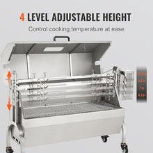 Wrobelax Rotisserie BBQ Grill for Pig Lamb Chicken - 50W 132 LBS Spit Roaster Perfect for Outdoor Cooking and BBQ Parties