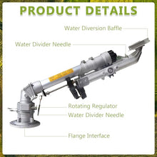 BANGBANGJI 360° Fully Rotating Impulse Impact Sprinkler, Large Area Irrigation Watering Spray Gun, with Nozzle Set, Extended Coverage, for Farms, Orchards, Seedlings, Wheat, Lawn Model65+1.5mBracket