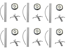 Cobb Promo Feather Flag Telescoping Hardware 14ft Pre Curved Pole Kits with Cross-Base and Weight-Donut Hardware Only. (Pack 6)