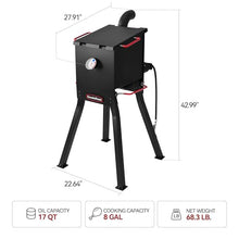 Grills House DF02B Outdoor Propane Deep Fryer Black