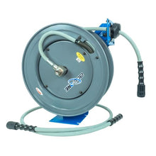 BluShield PWR1450-NM22-AIO Rubber Pressure Washing Hose Reel 1/4" x 50' (SA - HD) with 6' Lead-in-Hose – All-in-One Durable Commercial Grade Pressure Washer Hose System