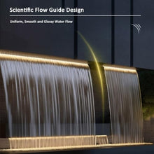 BiSaXieTa Wall Recessed Pool Waterfall Spillway Pool Waterfall Fountain