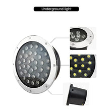 VZCOMM Led Landscape Lights 4 Pack Low Voltage Well Lights IP65 Waterproof Recessed In-Ground Lights for Garden,Yard, Driveway, Deck, Pathway, Step, Outdoor Underground Light (Color : Warm White, Si