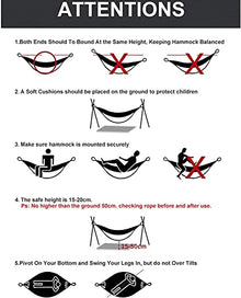 PXIWDAN Hammock Camping Hammock with Stand Home Indoor and Outdoor Portable Detachable Folding Swing for Ideal for Beach Travel Hamock Outside(5)