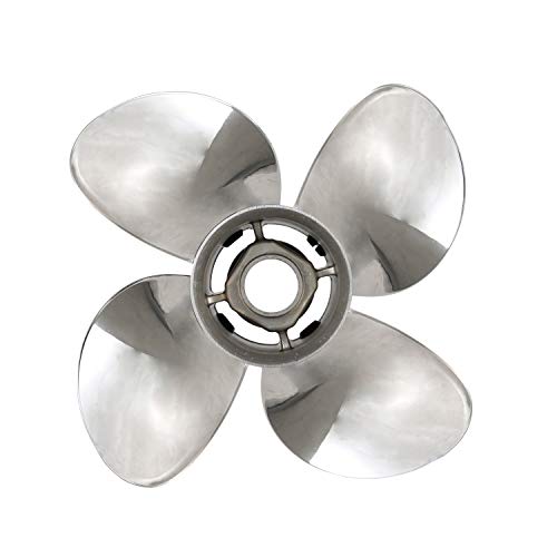 Quicksilver Q4 12.7" Diameter 19" Pitch 4-Blade Stainless Steel Propeller Right Hand Rotation