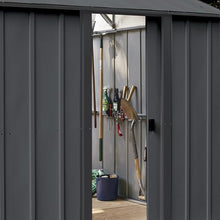 Arrow Storage Products 12' x 17' Murryhill Garage Galvanized Steel Extra Tall Walls Prefabricated Shed Storage Building, Flute Gray