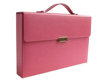 Zaza & Sacci Travel Backgammon Set 15" Leather Case Pink