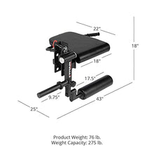 Titan Fitness Plate-Loaded Leg Curl and Extension Rack Attachment