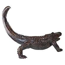 Design Toscano Gator on the Prowl Spitting Bronze Alligator Garden Statue Bronze