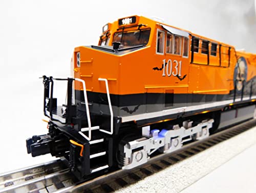 Generic MTH RailKing Halloween ES44AC Diesel Locomotive w/ProtoSound 3.0 O Gauge Orange