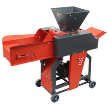Banfluxion 220V 4-Blade Grass Cutting and Silk Kneading Integrated Machine Crop Straw Breaker Silk Kneading Integrated Machine with Belt Conveyor for Crushing Various Grass, Straw, 400-800KG/H, 2.2KW