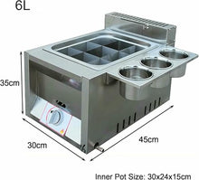 Deep Fryer 6L/12L Commercial Gas Fryer, Stainless Steel Outdoor Cooker, for Home Kitchen Restaurant~/