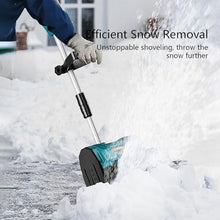 Cordless Snow Shovel, Powerfull Battery Snow Blower with Directional Plate, Throw The Snow Further, Foldable Snow Shovel for Driveway Winter Snow Removal(One Battery)