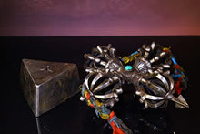 Generic Tibetan Temple Collection Skull Head Cross Nine Shares Vajra Magic Weapon