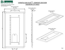 Burnaby Manufacturing Ltd Concrete Deck Versatile Gas Plug(TM) - 3/4" NPT Inlet, 1/2" Quick Disconnect Outlet - Anodized Aluminum Door (Stainless Steel)