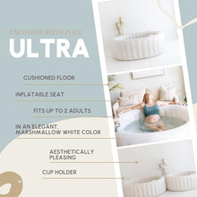 Earthside Birth Pool I Birth Pool, Comfort for Home Water Birth Kit | Doula & Midwife Approved in Marshmallow White I Portable and Easy to Set up (Ultra Large)