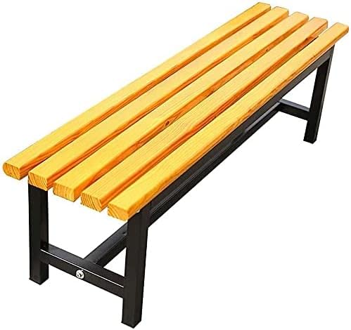 ERoomQ Outdoor GThe Bench,Outdoor Bench Patio Bench, Outdoor Park GThe Bench Terrace Bench, Anticorrosive Solid Wood seat 2-3 seat Weatherproof Porch Chair (47)
