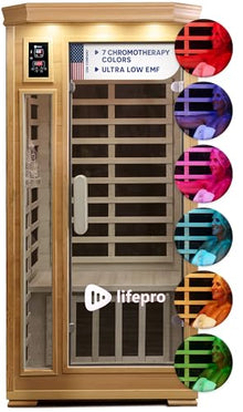 LifePro Rejuvacure 1 or 2 Person Indoor Sauna, Red Light, Low EMF Models