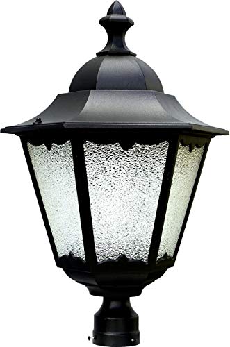 Dabmar Lighting GM891-B-MT Powder Coated Cast Aluminum Post Top Light Fixture, Verde Green Finish