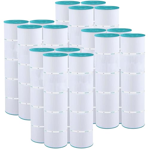Hurricane Filters 16 Pack HF7471-04 Advanced Pool Filter Cartridge - Replacement for PCC105, Unicel C-7471, Filbur FC-1977, Pentair Clean & Clear Plus 420