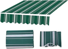WZUOPG Manual Retractable Awning Door Window Awning Shelter Outdoor Canopy Home Deck Canopy with Manual Crank Handle（Frame Included ）