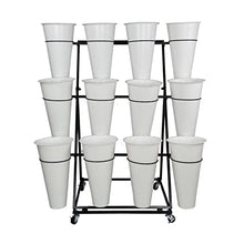 RWGOVLU Flower Stands For Indoor Plants Flower Rack Display Stand Plant Shelf With Wheels For Fresh Flower Sho