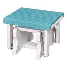 American Furniture Classics Gliding Ottoman in Aruba Blue/White