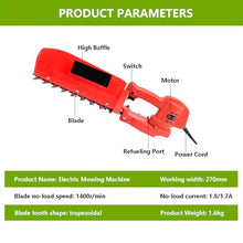 Electric Tea Picking Machine for Gardeners, Hedge Trimmer and 1400rpm Grass Shears, Electric Brushless Chainsaw Cutting Tool 270mm Operating, One-Touch Switch, Waterproof