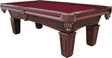 Playcraft St Lawrence 8' Espresso Slate Pool Table with Leather Drop Pockets