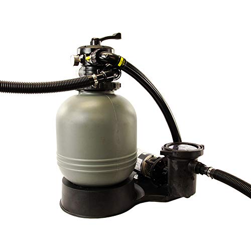 Waterway Carefree 19" Sand Filter System with 3/4 THP Hi-Flo Pump for Above Ground Pool Grey