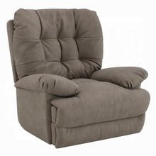 Lima Oversized Power Motion Recliner, Plush Tufted Dark Gray Faux Leather