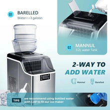 TEDILUVI Countertop Self-Cleaning Portable Compact Ice Machine with Scoop & Basket