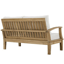 ModwayEEI-1144-NAT-WHI-SETMarina Premium Grade A Teak Wood Outdoor Patio Loveseat Natural White