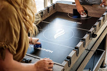 Triumph 56” 4-in-1 Swivel Multi-Game Table - Air Hockey, Billiards, Foosball, Ping Pong - Rustic Wood Grain Finish Brown