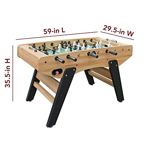 Hathaway Center Stage 59-in Pro Series Competition Foosball Table Wood Grain/Black/Green