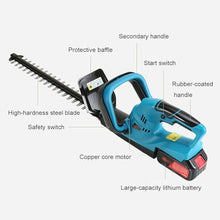 Electric Hedge Trimmer, Strong Power, Long Battery Life, Double-Blade Fast Shears, Easy to Manage The Garden