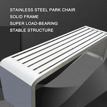 VOLDAX Outdoor Garden Bench, 2-Person Patio Garden Benches, Stainless Steel Patio Bench, Seat Backless Bench, Rectangular Dining Chair for Yard, Park, Balcony (Size : 120cm/47in)