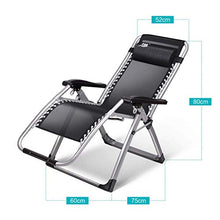 5JJJLOOOPP Folding Sun Lounger, Folding Deck Chair, Reclining Garden Chair, Beach Chair, Zero Gravity Chair, Super Wide 65 CM, Beach Patio Chair (5)