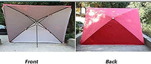 UYTROPLK Qyyztqy Parasol 9Ft Square Portable Patio Outside Umbrellas for Outdoor Garden Table Deck, Beach Umbrella Sun Shelter,Wine Red-9 Ft/280cm