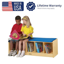 Jonti-Craft 90935JC 5 Section Bench Locker, Wheat Cushion