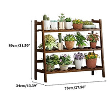 Rustic Solid Wood Indoor Plant Stand Rack Small 3 Tier Plant Trellis Anticorrosive Display Shelf For Planter Pots House Balcony Decoration Flower Ladder Frame For Multiple Plants Balcony Plante