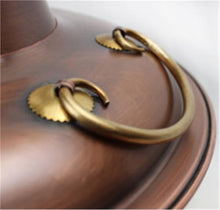 EliteBloom Handmade Charcoal Copper Hot Pot - 38Cm Shabu-Shabu Cookware, Thick Durable Design for Household Use, Authentic Japanese Style Hotpot, Perfect for Family Gatherings,Copper-32cm