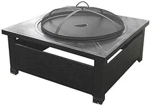 Fire Pit Fire Pits Outdoor Wood Burning 32'' Outdoor Fire Pit Table,Multi-Purpose Square Fireplace