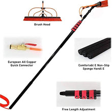3-12m Window Poles, 40FT Adjustable Window Poles Window Brush Equipment, Cleaning Photovoltaic and Solar Panels, 5m Pole, 35cm Brush Head,35cmbrushhead-10.8M/36FT