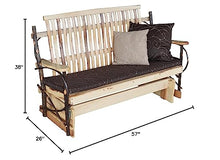 Furniture Barn USA 5' Hickory Porch Glider Rustic Hickory