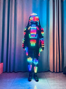 Generic Remote Control LED Robot Suit XXL Black