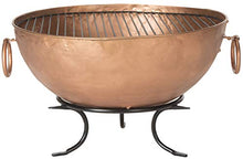 SAFAVIEH Outdoor Bangkok Metal Fire Pit, 32" Copper/Black PIT1005A