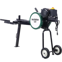 HMKJHL Double Flywheel Electric Log Splitter Log Splitter Electric Portable 12 Ton hotizontal 2HP 16A,Electric firewood Splitting Machine,Send Goods from Local Warehouse,Fast delivery