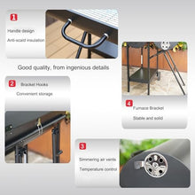 DONGXIAO Large charcoal bbq,outdoor barbecues & smokers,Double Sided Outdoor Camping Barbecues,Garden Barbecues,Large Outdoor Barbecues,Portable Barbecues